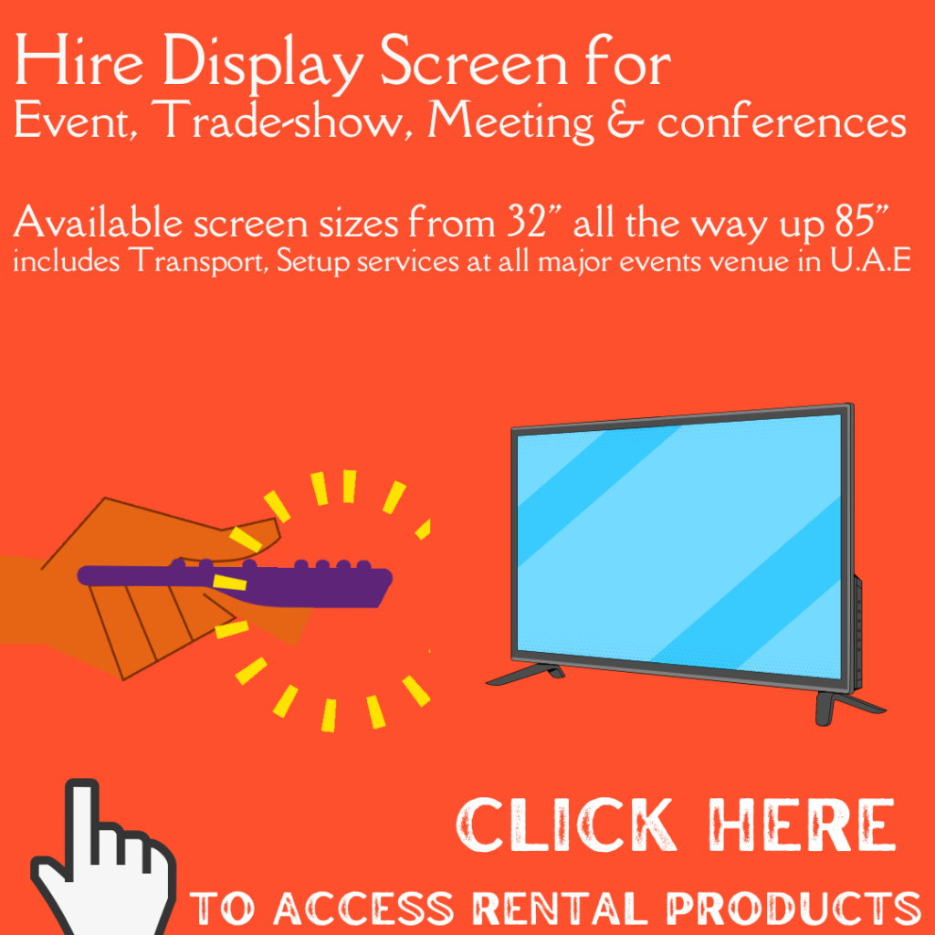 Hire LCD LED TV screen